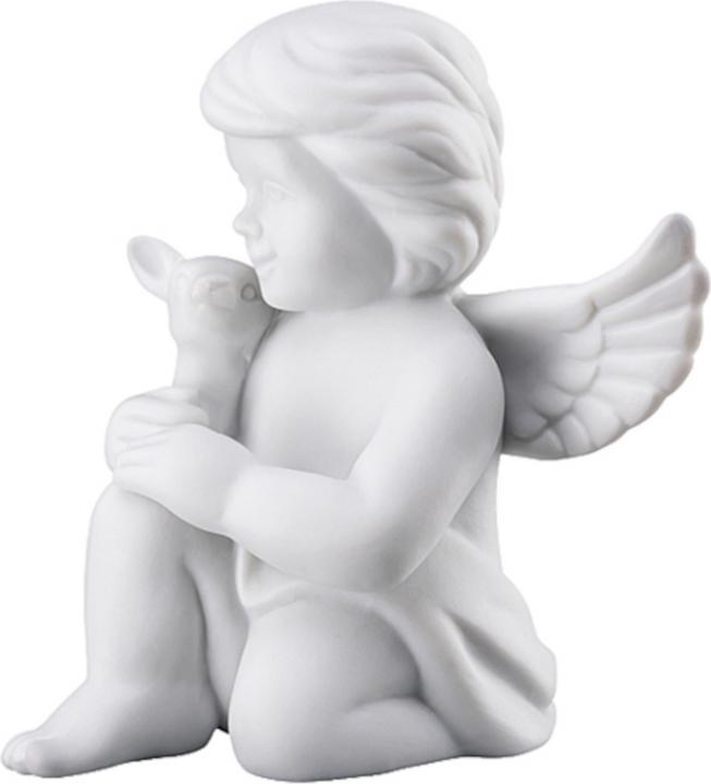 Produktbild Rosenthal Engel klein - Weiss matt - Engel mit Bambi