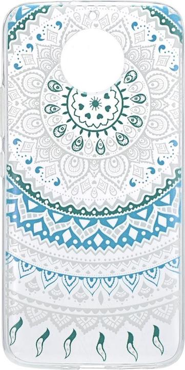 Actual product image König Design Henna Cover for Motorola Moto E4 Case Protective Cover Silicone Bumper Sun Blue New (Motorola Moto E4)