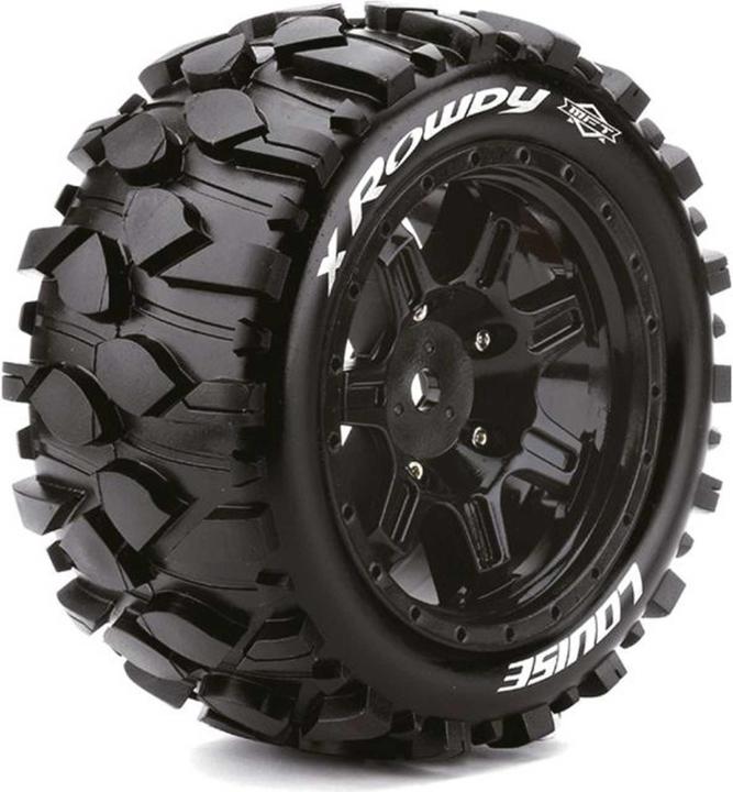 Produktbild Louise x-rowdy sport-reifen felge schwarz 24mm arrma kraton 8s mft (2)