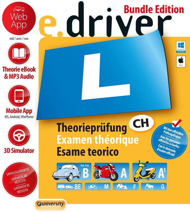 Image du produit eUniversity e.driver Web App Bundle Edition (PC/Mac) (D/F/I) (12 mois)