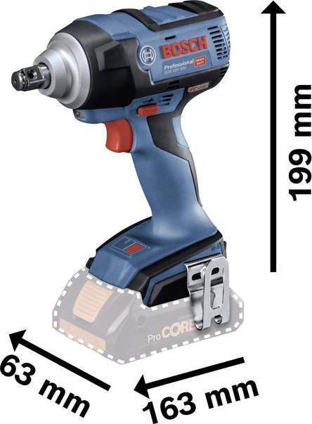 Actual product image Bosch Professional GDS 18V-300 Professional Set (Rechargeable battery operated)