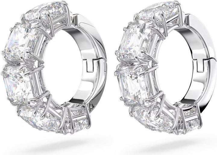 Swarovski Millenia Ohrclips Kissenschliff Weiss (Swarovski Metall)