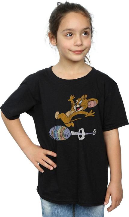Actual product image Tom & Jerry Girls Egg Run Cotton T-Shirt (128)
