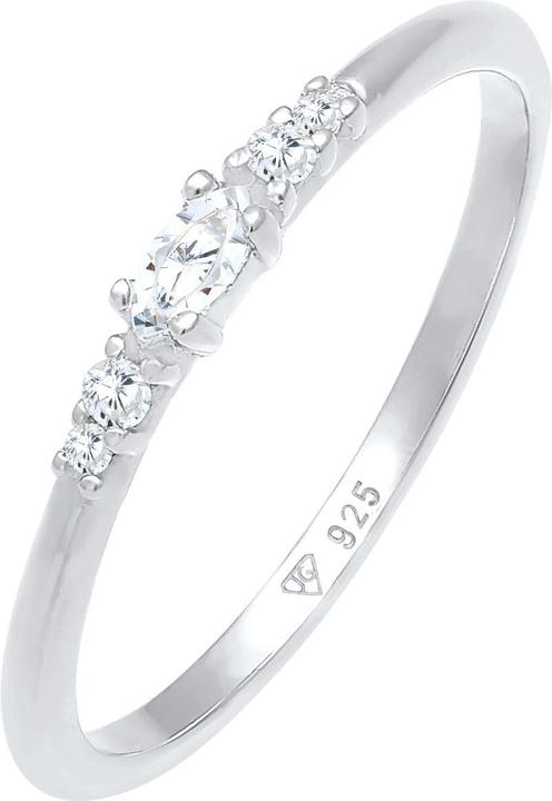 Immagine prodotto Elli Anello di cristallo, anello di fidanzamento (52, 925 Argento)