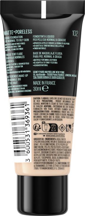 Actual product image Maybelline New York Fit Me (102 Fair Ivory)
