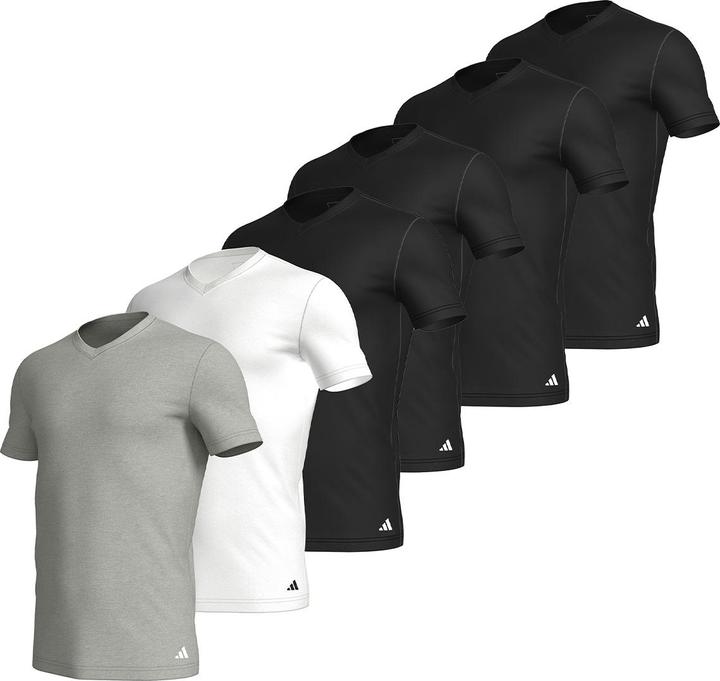 Produktbild adidas 6er Pack Active Core Cotton Unterhemd / Shirt Kurzarm (M)