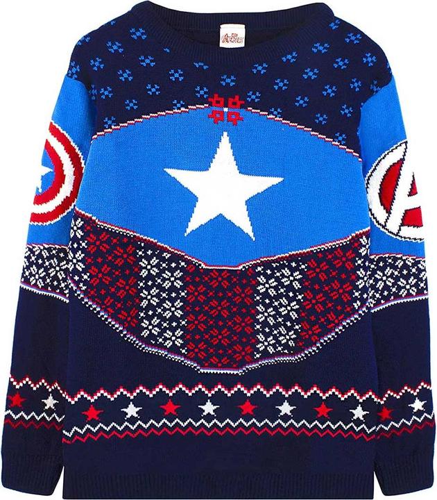Immagine prodotto Captain America Felpa con design natalizio (L)