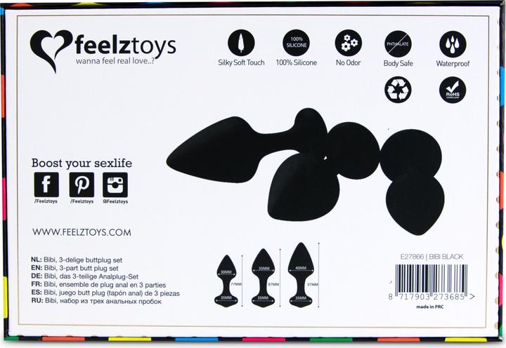 Actual product image FeelzToys Bibi Anal Plug Set
