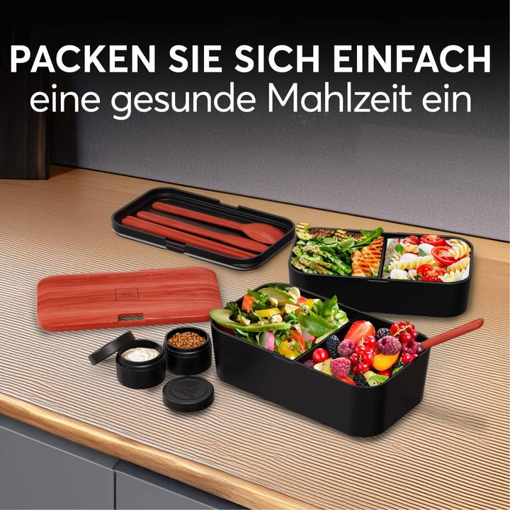 Actual product image Umami Bento Box Nestable L Rosewood Black
