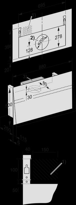 Produktbild Miele DA 9299 W Screen blbo (Wandhaube)