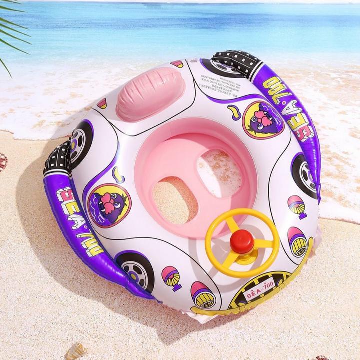 Actual product image Splash & Fun Inflatable car baby swimming ring, floating seat 60x60cm