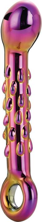 Dream Toys Vibratori per il punto G a coste in vetro Glamour Multicolore Taglia unica