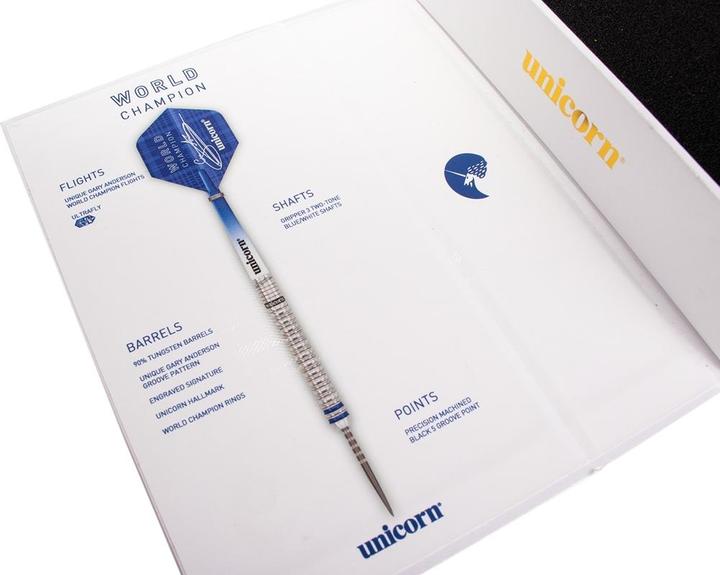 Actual product image Unicorn Phase 3 World Champion Gary Anderson Steel Dart Presentation Box (23 g)