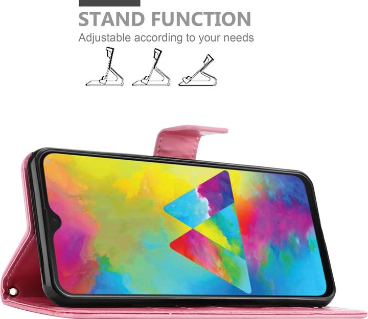 Actual product image Cadorabo Flower Book Cover (Samsung Galaxy M30s, Samsung Galaxy M21)