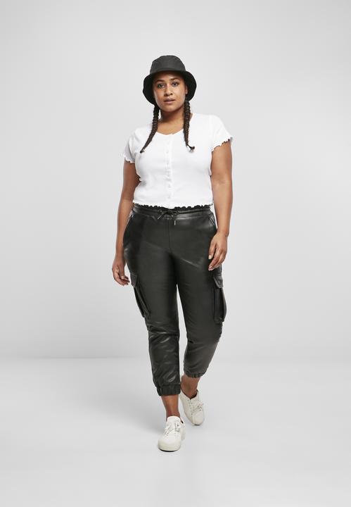 Immagine prodotto Urban Classics Pantaloni cargo da donna in ecopelle (XS)