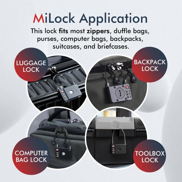 Productafbeelding Mili MiLock, bagagevinder en -slot (iOS, Appel, iPadOS)