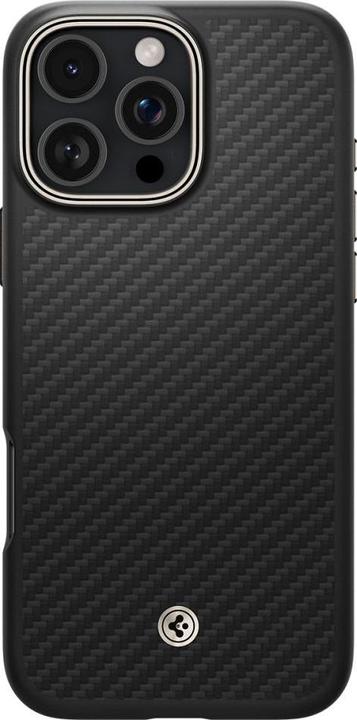 Produktbild Spigen Enzo Aramid Mag Magsafe Hülle für iPhone 16 Pro Max 6,9" schwarz/natur (Apple iPhone 16 Pro Max)
