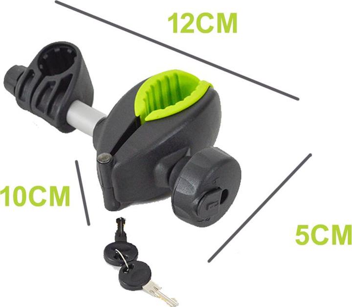 Immagine prodotto BuzzRack Reggiseno a corte con pinza e serratura per porte-vélo (Nero)