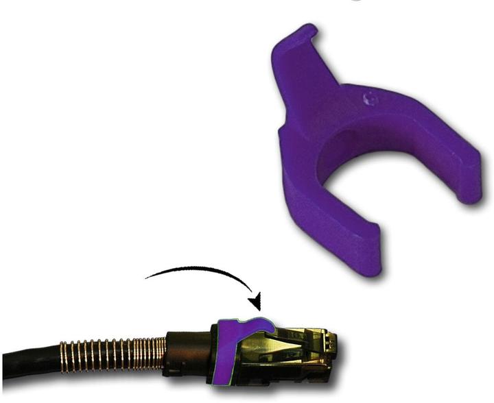 Actual product image PatchSee Cable Clip Color Purple, Set=