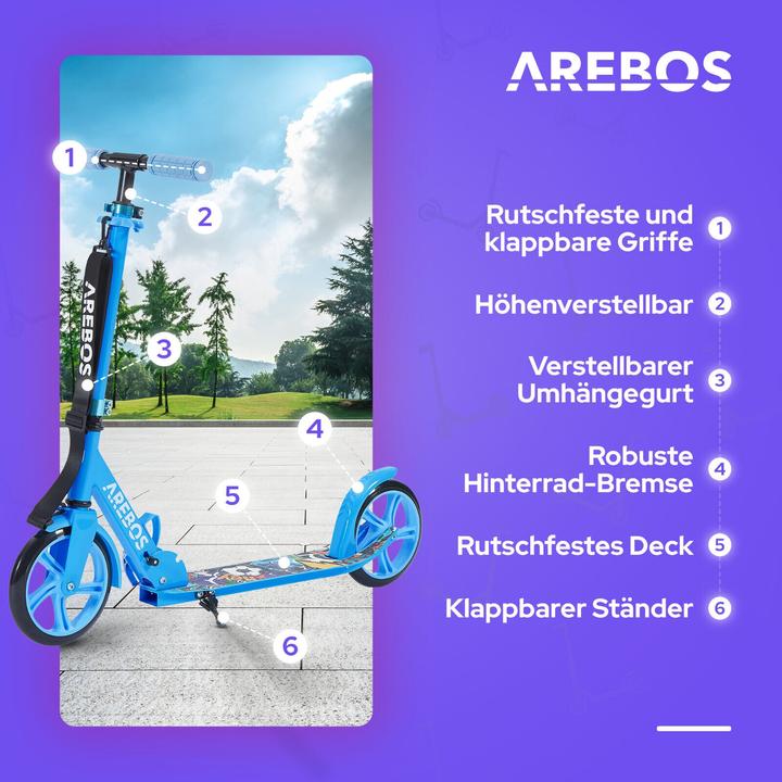 Produktbild Arebos Tretroller