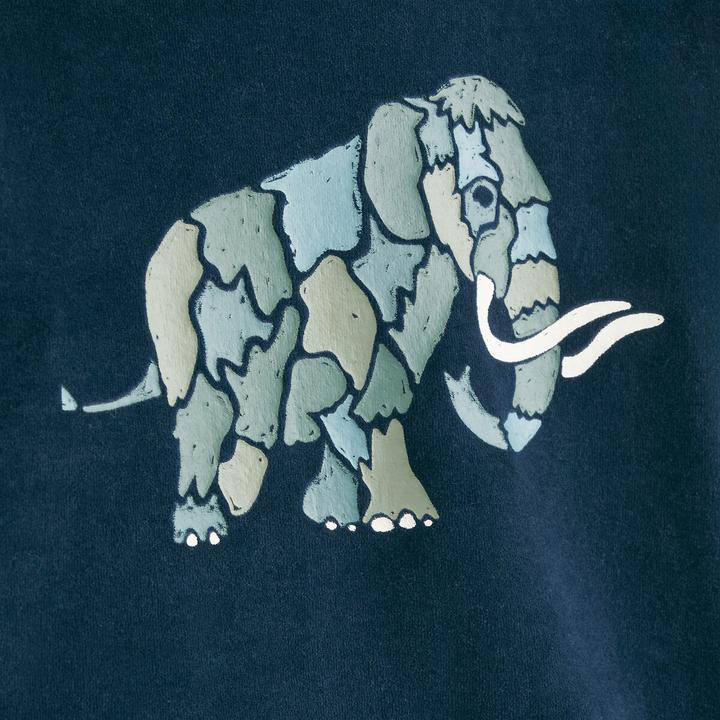 Actual product image La Redoute Collections Velvet pyjamas with mammoth print (102)