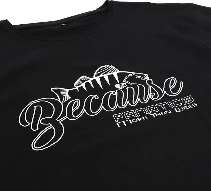 Produktbild Stucki Fishing T-Shirt Because Fanatics, Schwarz (XXL)