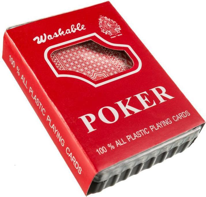 Actual product image Washalle Royal plastic poker card deck in black or red