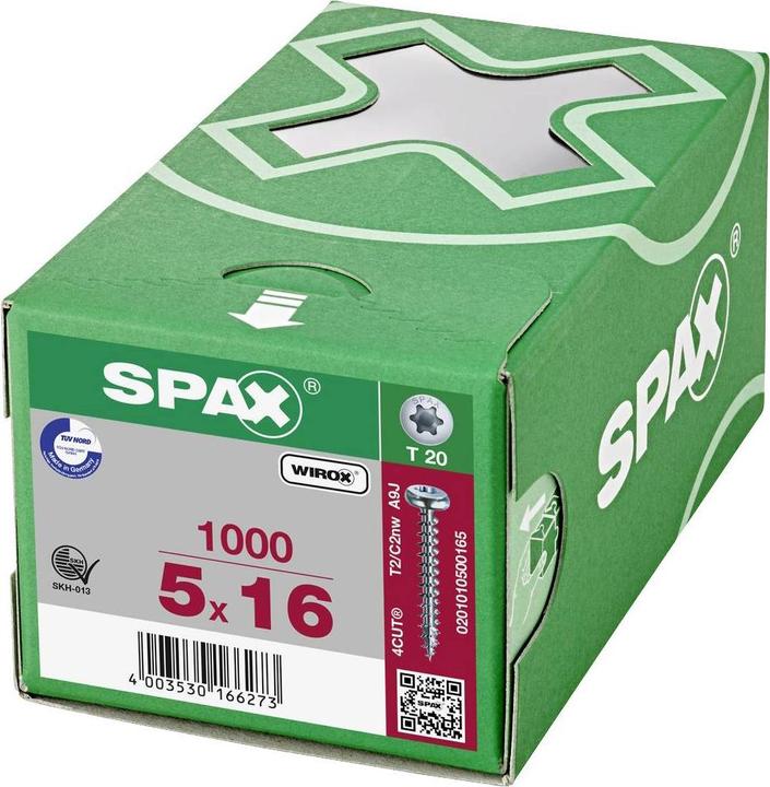 Immagine prodotto Spax Viti mordenti per pannelli truciolati (1000 Viti per pezzo)