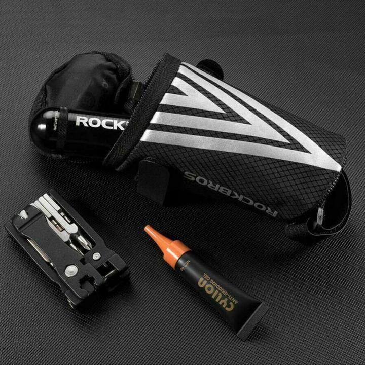 Image du produit Rockbros C28 sacoche de vélo sous la selle - noir (0.20 l, Sacoche de cadre)