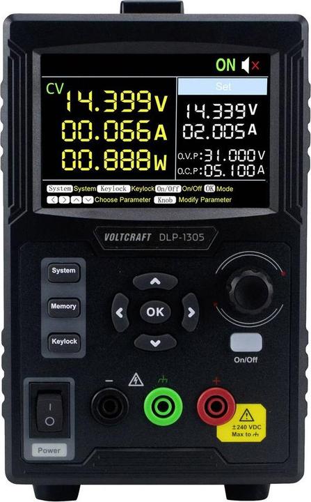 Actual product image Voltcraft DLP-1305 Laboratory power supply unit, adjustable 0 - 30 V 0 - 5 A 150 W Slave-Fu