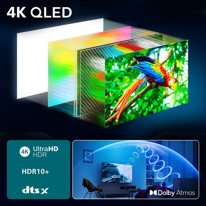 Produktbild Philips 55PUS7800/12 (55", PUS7800, QLED, 4K, 2025)