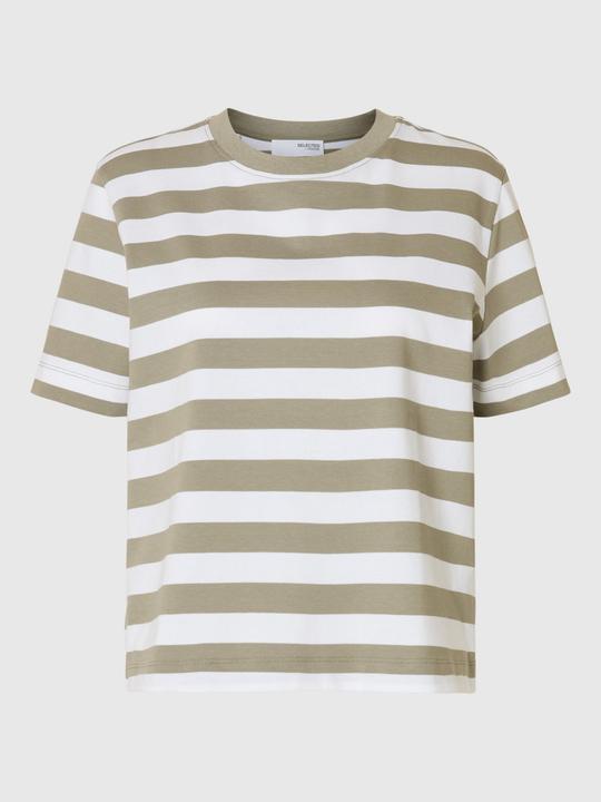 Actual product image Selected Femme Slfessential Ss Striped Boxy Tee Noos (XL)