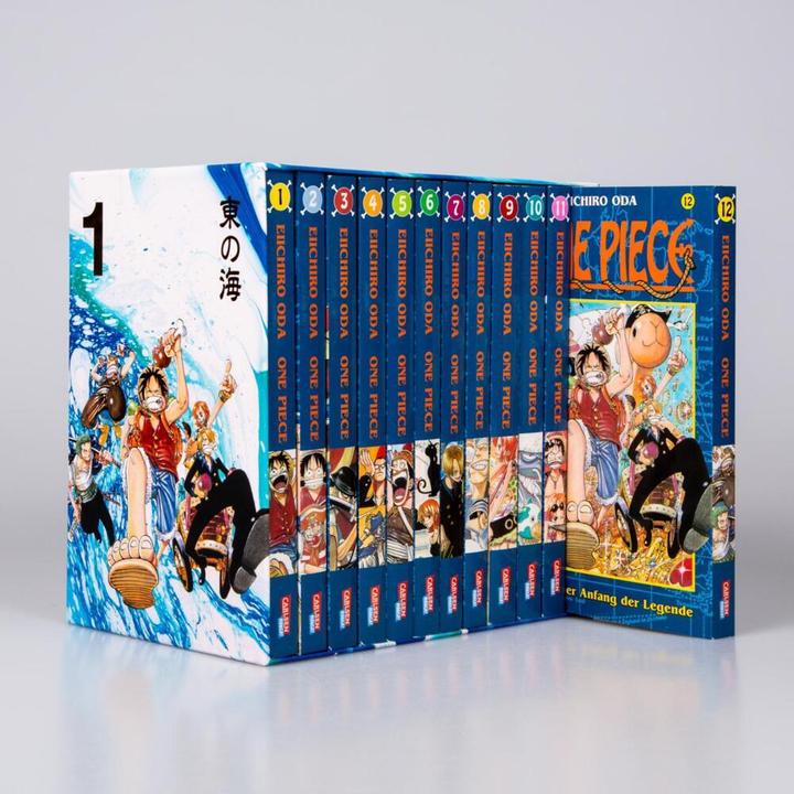 Actual product image One Piece Sammelschuber 1: East Blue (inklusive Band 1–12) (German, Eiichiro Oda, 2022)