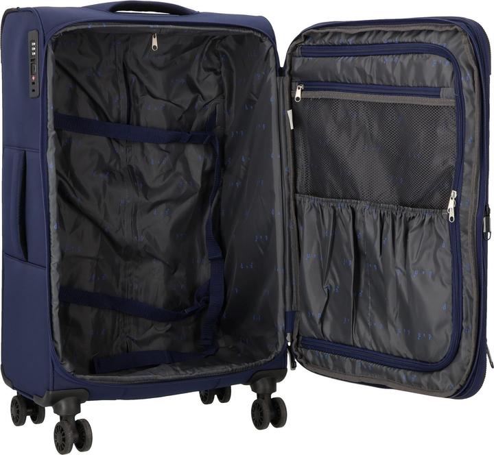 Produktbild D&N Travel Line 9504 4 Rollen Kofferset 3-teilig mit Dehnfalte (204 l, XL (ab 115l))