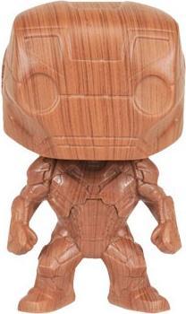 Actual product image Funko POP! Marvel Iron Man (Wood Deco) Exclusive