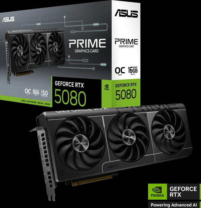 Actual product image ASUS PRIME RTX 5080 OC (16 GB)
