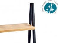 Actual product image Berilo ladder rack 4 shelves bamboo black