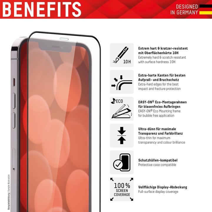 Productafbeelding Displex Real Glass, Full Cover Panzerglas (1 Stuk, Apple iPhone 6, Apple iPhone 7, Apple iPhone 8, Apple iPhone SE (2e generatie), Apple iPhone SE (3e generatie))