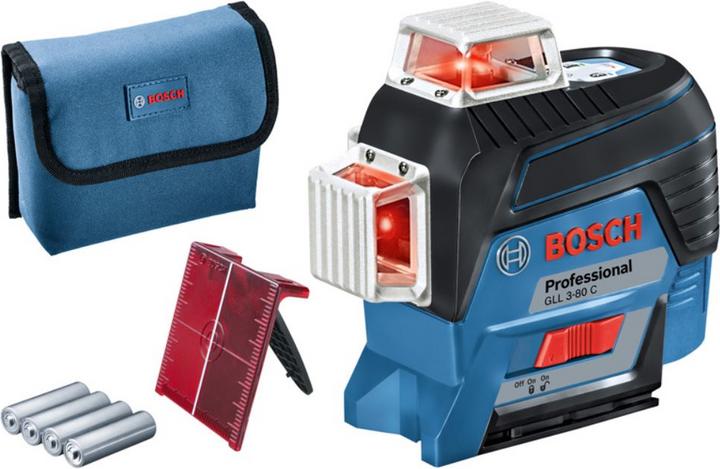 Actual product image Bosch Professional Linear laser GLL 3-80 C (4x1.5V AA, box)