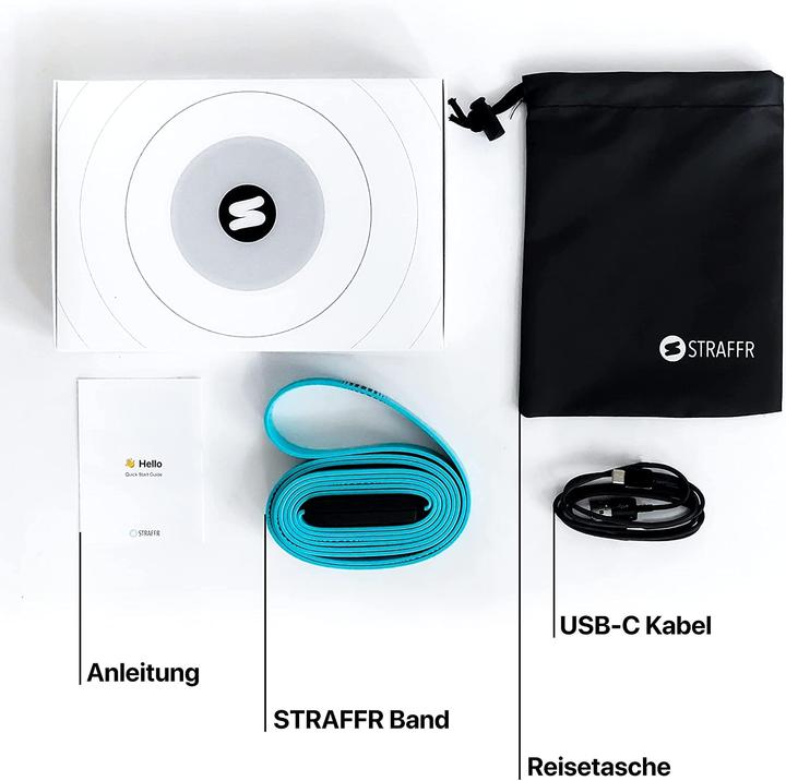 Produktbild Straffr Das intelligente Fitness Band, Türkis, Medium (0.22 m, Mittel)