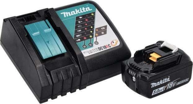 Actual product image Makita DHP 487 RT1J Battery impact drill 18 V 40 Nm Brushless + 1x battery 5.0 Ah + charger + Mak (Rechargeable battery operated)