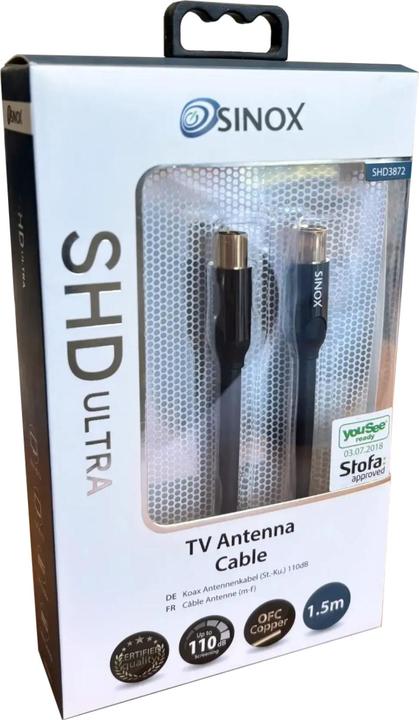 Immagine prodotto Sinox Cavo antenna SHD. 1,5m. Ordinamento (1.50 m)