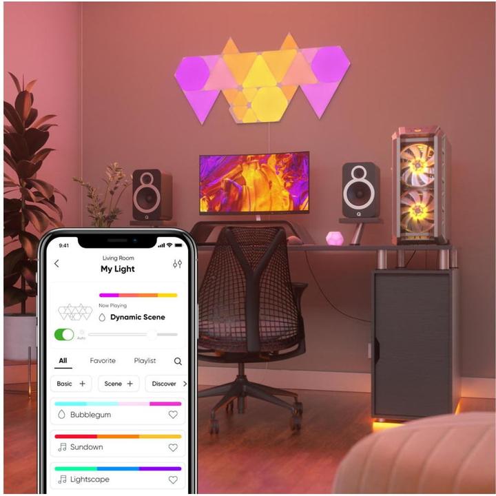 Productafbeelding Nanoleaf Vormen Driehoeken Slimmer Kit (100 lm)
