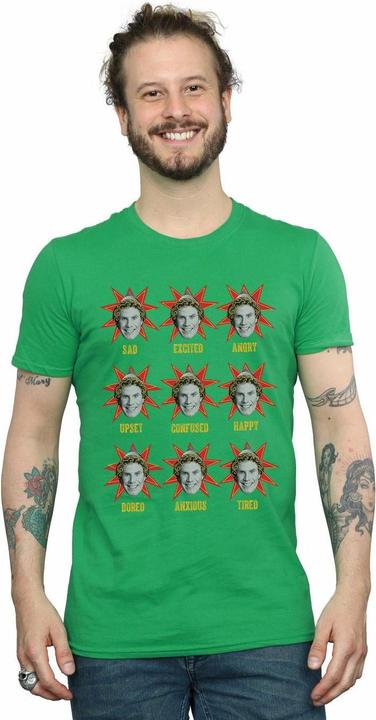 Actual product image Elf Mens Buddy Moods T-Shirt (XL)