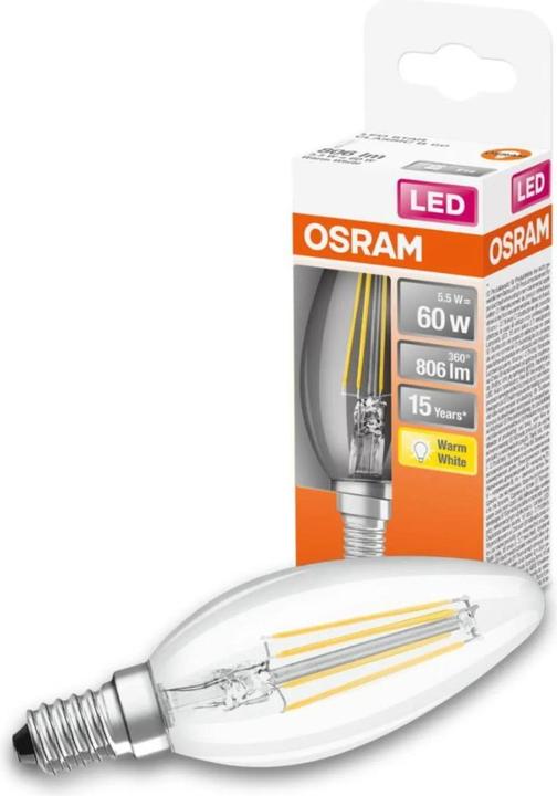 Actual product image Osram Star Classic B (E14, 6 W, 806 lm, 1 x, D)