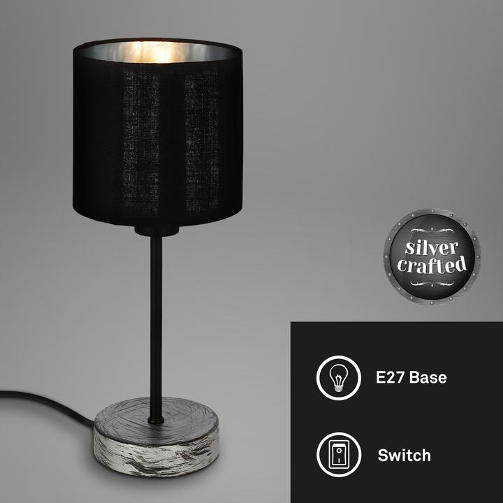 Actual product image Briloner Table lamp, antique silver, 1xE14/25W (E14)