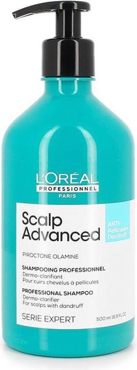 Produktbild L'Oréal Professionnel LP SE Scalp A-Dndrf Shp R 500ml Inst clear (500 ml, Flüssiges Shampoo)