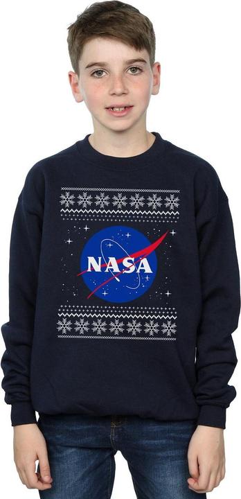Actual product image Nasa Boys Classic Fair Isle Sweatshirt (152, 158)