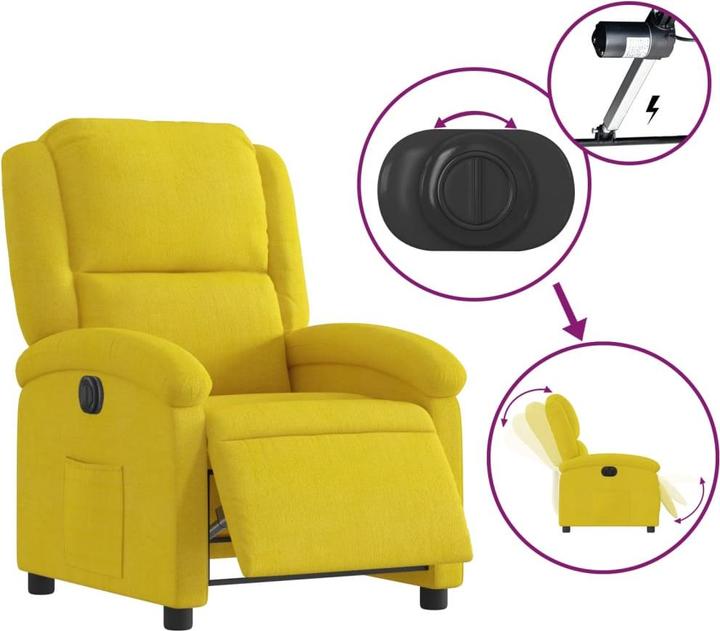 Actual product image VidaXL Recliner chair electric velvet