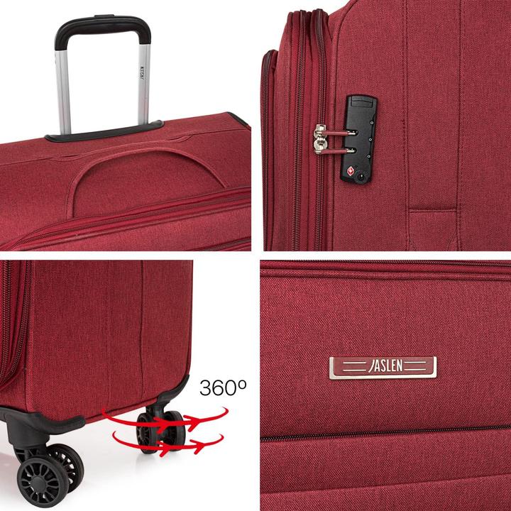 Actual product image Jaslen Trolley set (82.50 l, Hand luggage (up to 50 litres), M (50 - 90l))